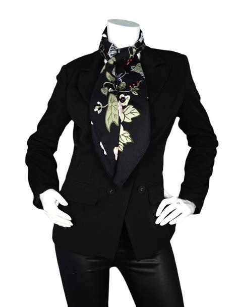 gucci black floral by kris knight silk scarf|New Gucci Floral Kris Knight Black Multicolor Flora Silk Scarf.